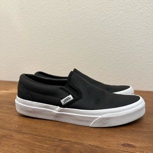 Vans Perf Leather Slip On Shoe Size 7 Women’s